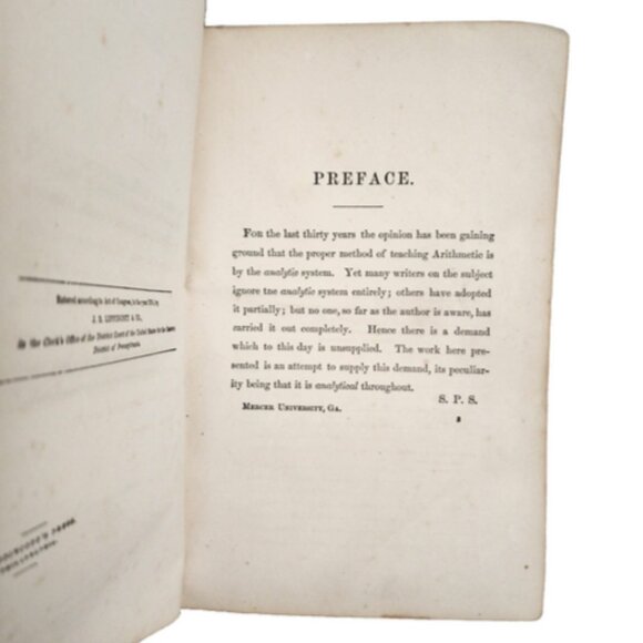 Higher Analytical Arithmetic 1870 HC by Shelton P Sanford 2nd Edition RARE - Picture 4 of 13